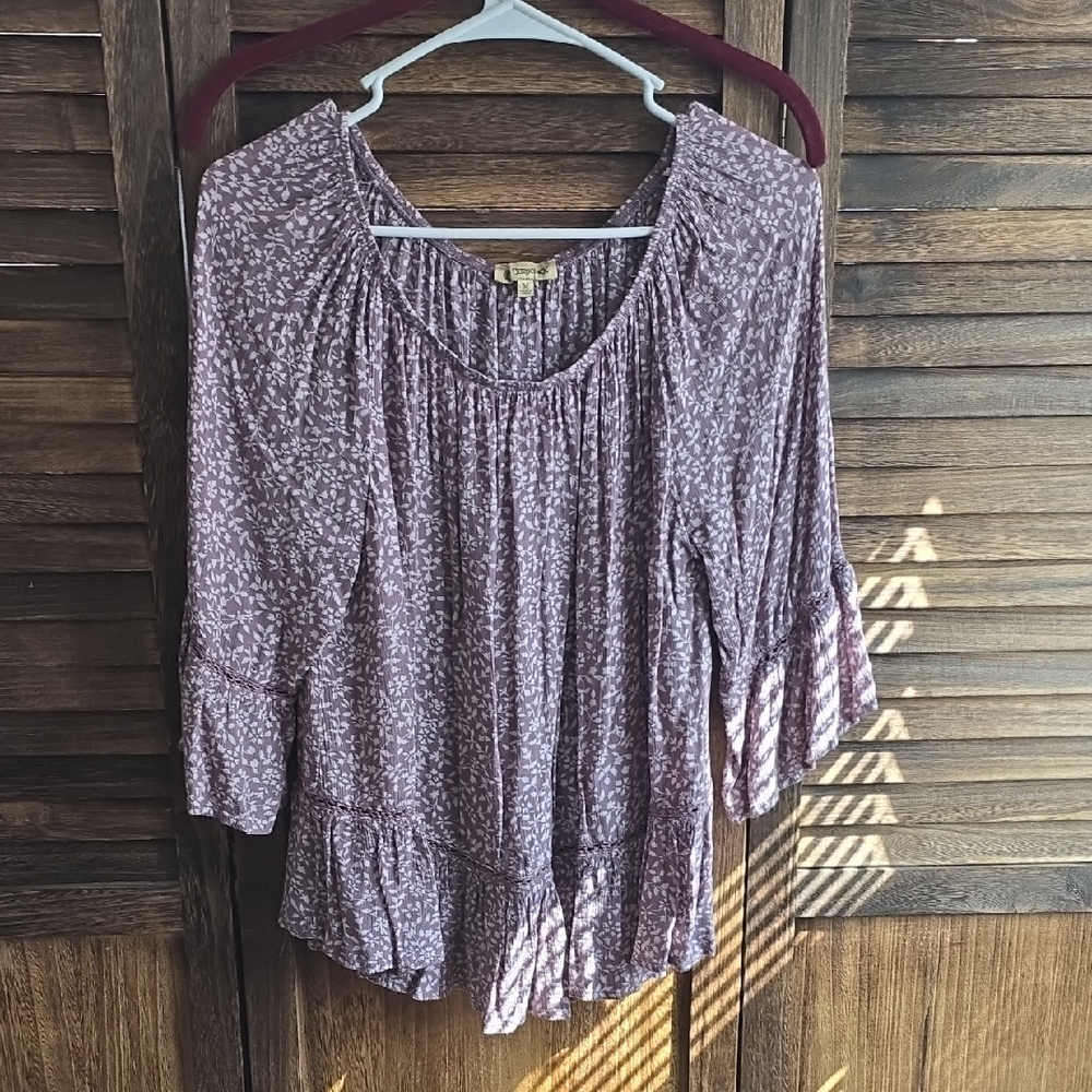 Democracy Mauve Patterned Blouse